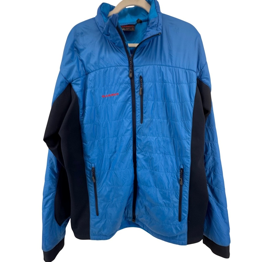 Mammut Mens Blue Polartec Alpha Insulated Jacket Size 2XL Winter Warm